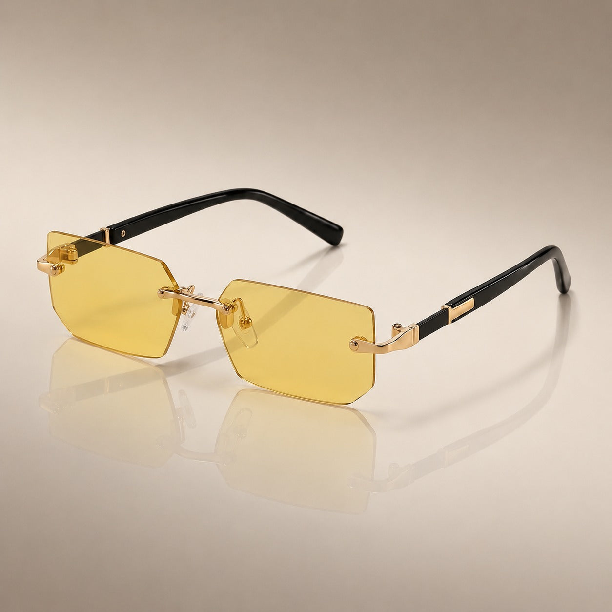 Small Frame Rimless Glasses