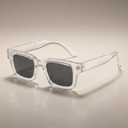 Square Thick White Frame and Black Film