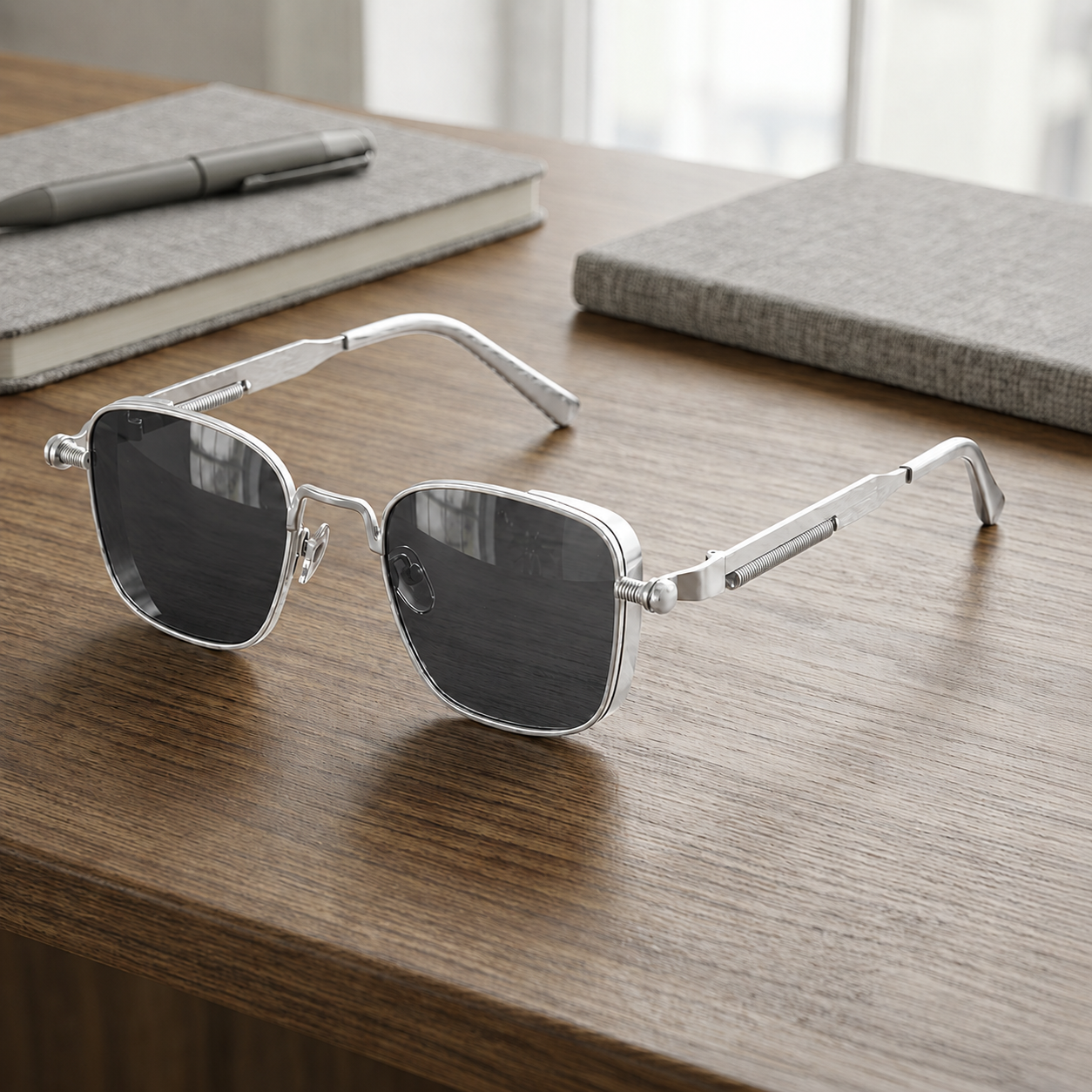 Metal Spring Punk Eyeglasses